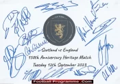 Scotland v England 2023 – Autographed Signed Card Sheet