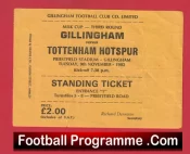 Gillingham v Tottenham 1982 – Old Football Ticket
