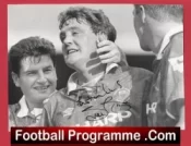 Manchester United Steve Bruce Signed Autographed Picture Man Utd