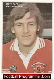 Manchester United Steve Coppell Autographed Signed Quality Picture Card Man Utd