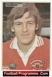 Manchester United Steve Coppell Autographed Signed Quality Picture Card Man Utd