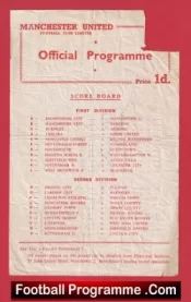 Manchester United v Bury 1957 – Reserves Game Munich Season