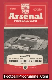 Fulham v Manchester United 1958 – FA Cup Semi Final Replay