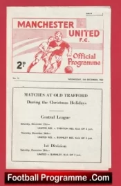 Manchester United v Barrow 1963 – George Best Youth Man Utd