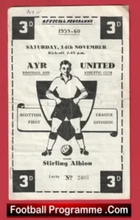 Ayr United v Stirling Albion 1959 – Scotland