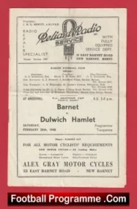 Barnet v Dulwich Hamlet 1948 – FA Amateur Cup 1940s