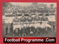 Barnsley Football Club Multi Autographed Signed Team Picture 1957 - 1958 - football memorabilia