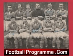 Barnsley Football Club Multi Autographed Signed Team Picture 1953 - 1954 - football memorabilia