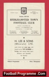 Berkhamsted Town v Hemel Hempstead Town 1957