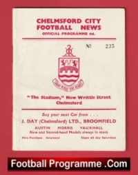Chelmsford City v Shrewsbury Town 1962