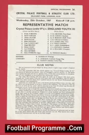 Crystal Palace v England Youth 1967 – R James Manchester United