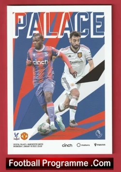 Crystal Palace v Manchester United 2023 - football programme