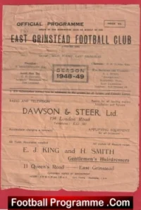 East Grinstead v Horsham 1949 – 1940s