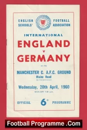 England v Germany 1960 – Schoolboys International at Manchester City