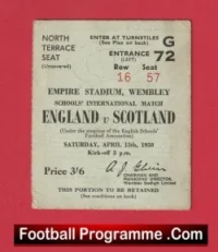 England v Scotland 1950 – Football Ticket Wembley