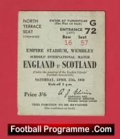 England v Scotland 1950 – Football Ticket Wembley