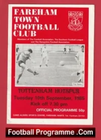 Fareham Town v Tottenham 1985