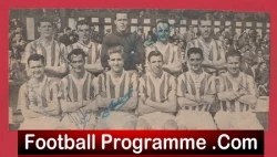 Huddersfield Town Football Club Multi Autographed Signed Team Picture 1956 - 1957 - football memorabilia
