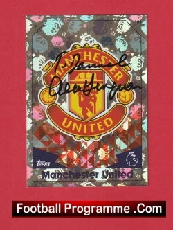 Manchester United Alex Ferguson Autograph Signed Football Card Man United - football programme
