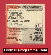 Manchester United v Arsenal 1979 – FA Cup Final Match Ticket