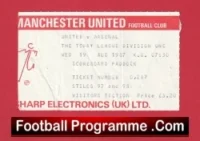 Manchester United v Arsenal 1987 – Football Ticket
