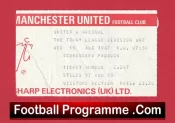 Manchester United v Arsenal 1987 – Football Ticket
