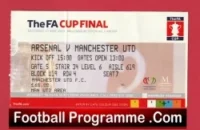 Manchester United v Arsenal 2005 – Cup Final Football Match Ticket