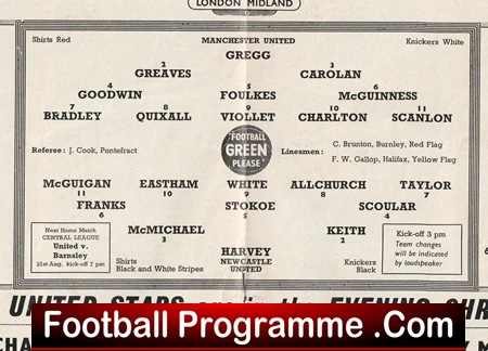 Manchester United v Newcastle United 1959 - Man Utd - Image 3