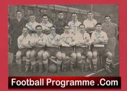 Preston North End Football Club Multi Autographed Signed Team Picture 1952 - 1953 - football memorabilia