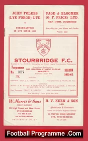 Stourbridge v Brirley Hill Alliance 1961