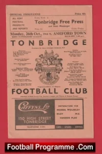 Tonbridge v Ashford Town 1964 – Kent League