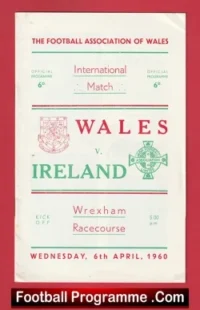 Wales v Ireland 1960 – International Match at Wrexham