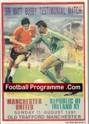 Manchester United Matt Busby Testimonial Man Utd Multi Signed