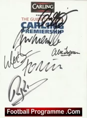 Manchester United Multi Signed Ferguson Keane Giggs Plus