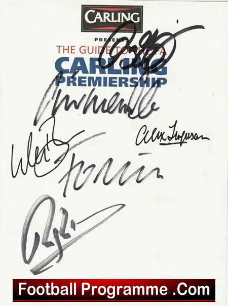 Manchester United Multi Signed Ferguson Keane Giggs Plus - Image 2
