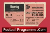 Germany v England 1972 – Match Ticket Deutschland
