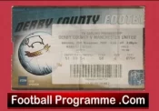 Derby County v Manchester United 2000 – Match Ticket