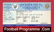 Leicester City v Manchester United 1998 – Football Ticket