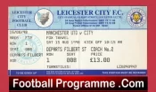 Leicester City v Manchester United 1998 – Football Ticket