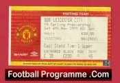 Manchester United v Leicester City 1999 – Football Ticket