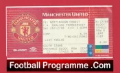 Manchester United v Nottingham Forest 1998 FULL Match Ticket Treble Season