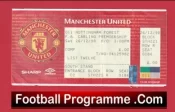 Manchester United v Nottingham Forest 1998 FULL Match Ticket Treble Season