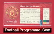 Manchester United v Nottingham Forest 1998 FULL Match Ticket Treble Season