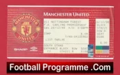 Manchester United v Nottingham Forest 1998 FULL Match Ticket Treble Season