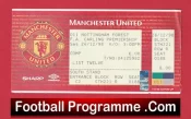 Manchester United v Nottingham Forest 1998 FULL Match Ticket Treble Season