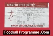 Manchester United v West Ham United 1986 – Replay Match Ticket