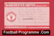 Manchester United v West Ham United 1985 – Football Ticket