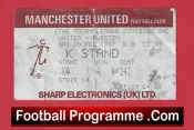 Manchester United v Everton 1987 – Match Ticket
