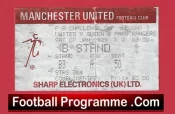 Manchester United v QPR 1989 – FA Cup Football Ticket