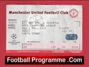 Manchester United v Juventus 1997 – Football Ticket